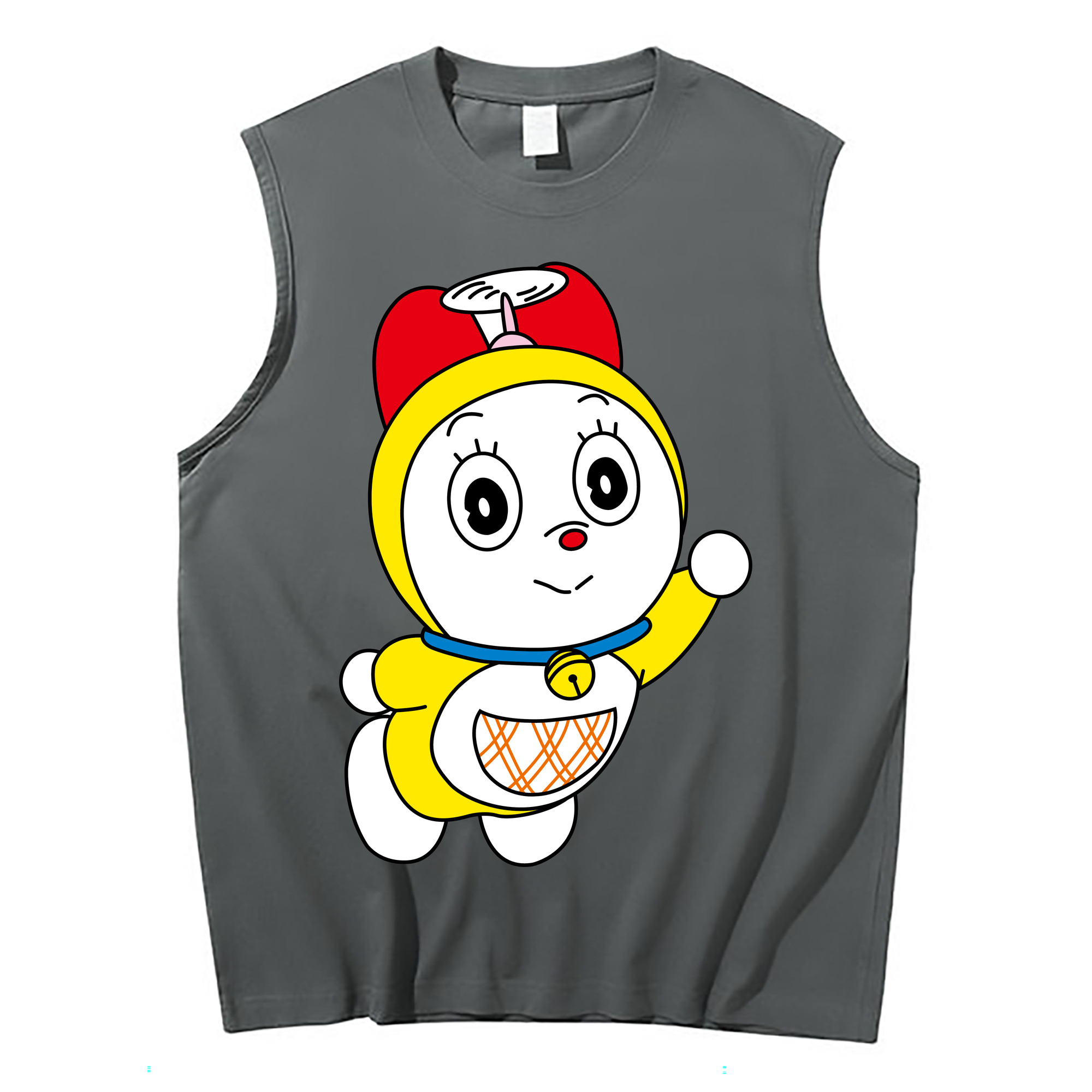 （画像用） ドラえもん ドラミ Doraemon Dorami コットン100％タンクトップ（フロントプリント）